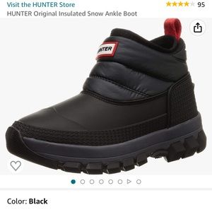 Hunter original ankle Snow Boots Size 9